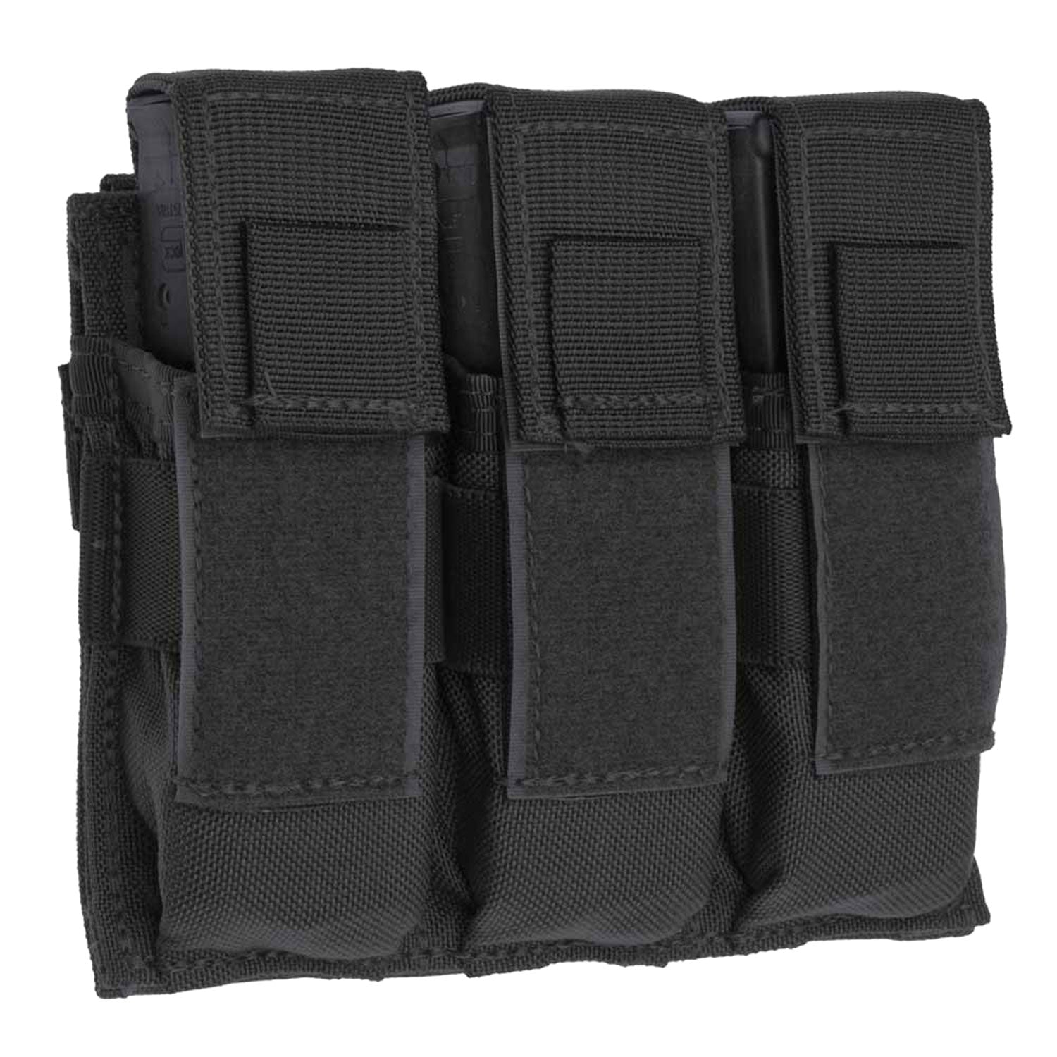 Tacshield T3603BK Black 1000D Nylon MOLLE Universal Triple Pistol Mag Pouch