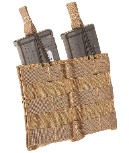 Tacshield T3507CY MOLLE Double Rifle Speed Load Magazine Pouch Coyote 1000D