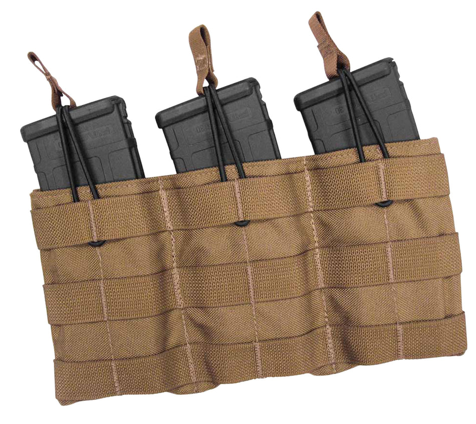 Tacshield T3508CY Coyote Triple Rifle Speed Load MOLLE Magazine Pouch 1000D