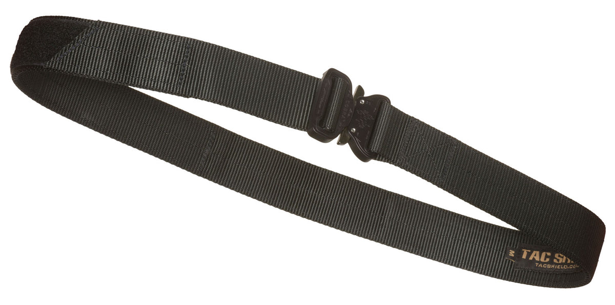 Tacshield T303LGBK Black Webbing Tactical Gun Belt 1.75" Wide Large 38"-42"