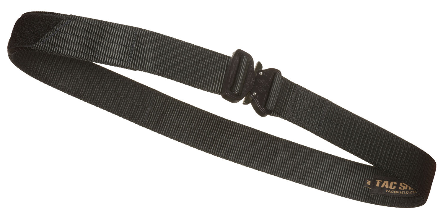 Tacshield T30XLBK 1.50" Wide Tactical Gun Belt Black Webbing 42-46" Buckle Closure