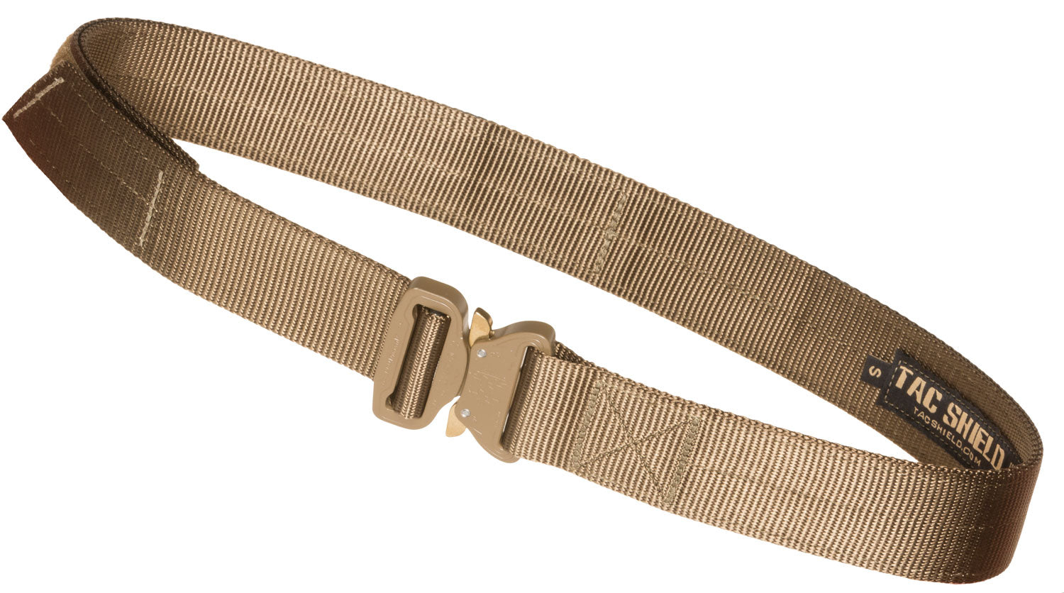 Tacshield T303MDCY Coyote Webbing Gun Belt Medium Size 1.75" Wide 34"-38"