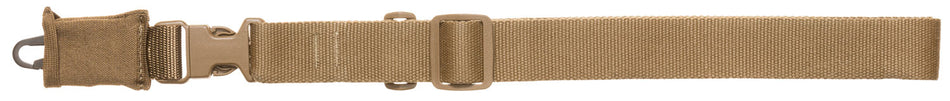 Tacshield T6005CY Single-Point CQB Sling Coyote Tan Webbing Rifle and Shotgun