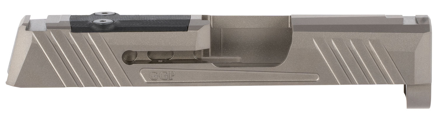 Grey Ghost Precision GGP365 Version 1 Sig P365 Optic Ready Slide Aggressive Serrations Gray DLC 17-4 Stainless