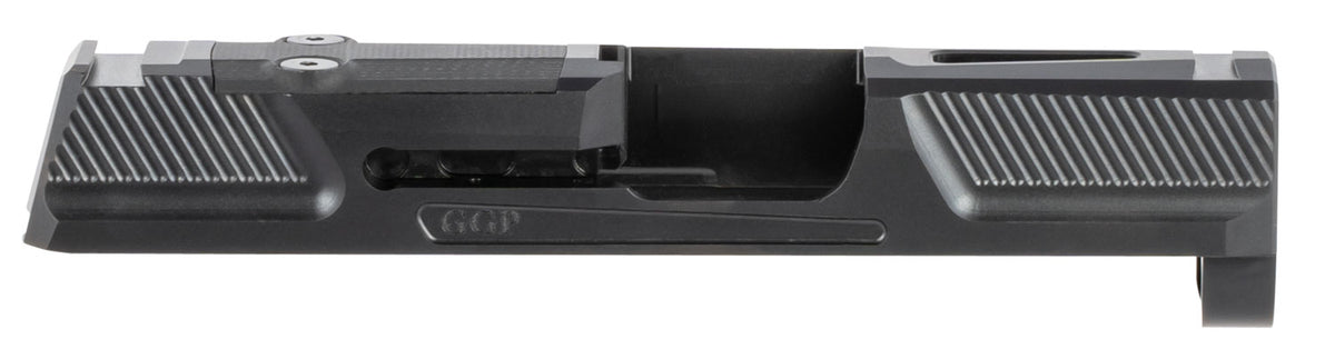 Grey Ghost Precision GGP365 Version 2 Sig P365 Optic Ready Slide Fine Serrations Black DLC 17-4 Stainless