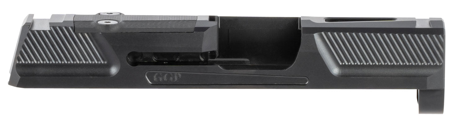 Grey Ghost Precision GGP365 Version 2 Sig P365 Optic Ready Slide Fine Serrations Black DLC 17-4 Stainless