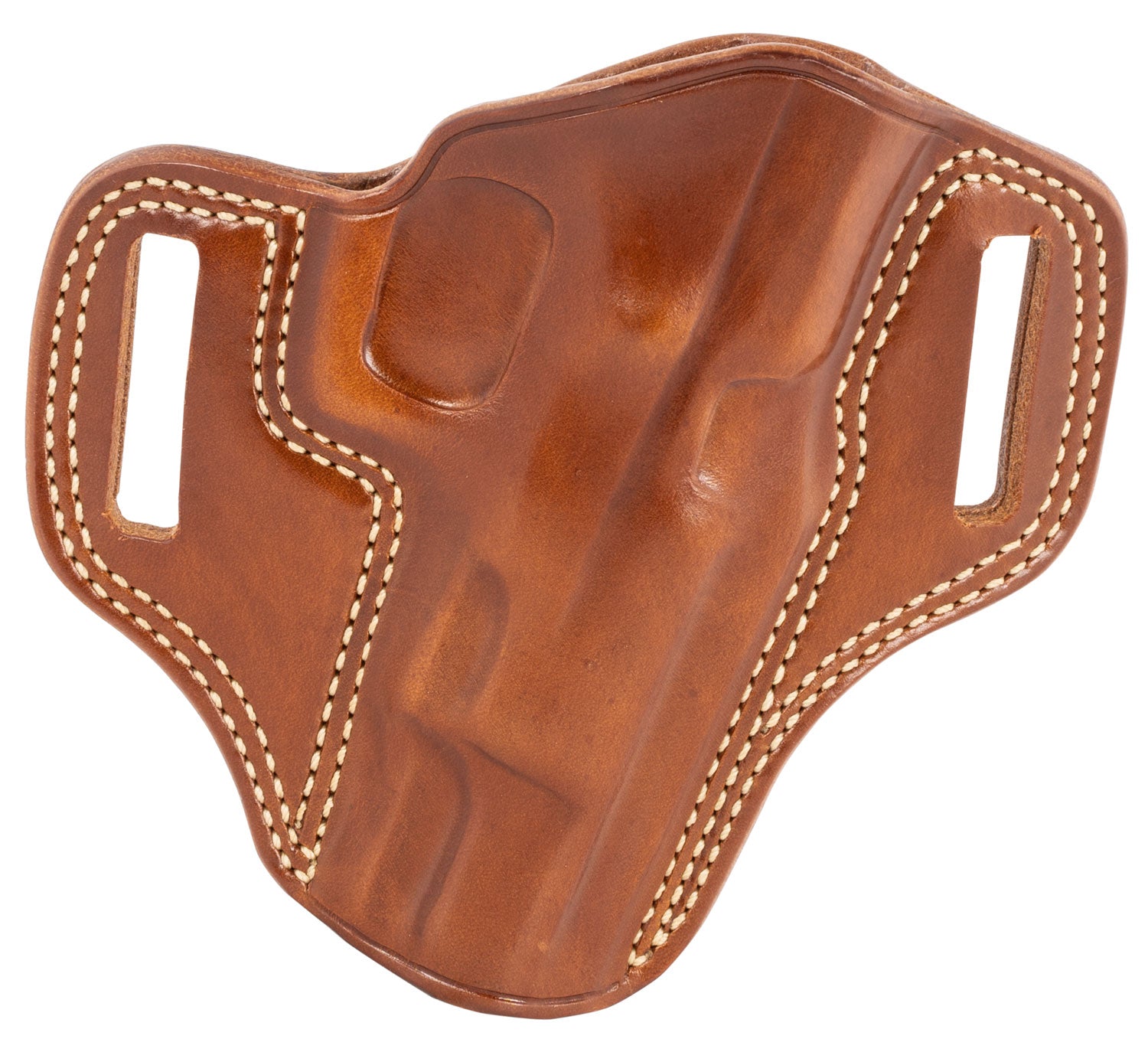 Galco CM222 Tan Leather Outside Waistband Combat Master Belt Slide Holster for CZ 75B, Right Hand