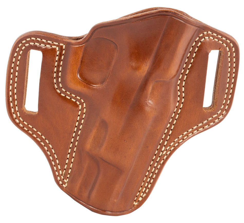 Galco CM222 Tan Leather Outside Waistband Combat Master Belt Slide Holster for CZ 75B, Right Hand