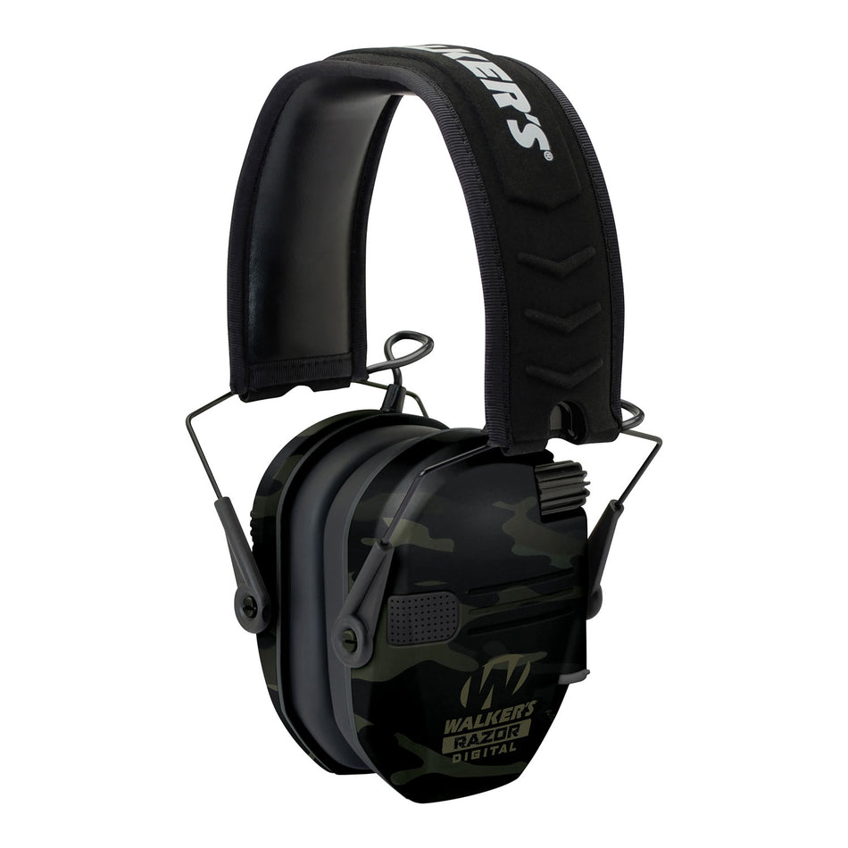 Walker's Razor PRO 23 dB Digital Electronic Over-the-Head Muff Multi-Cam/Black