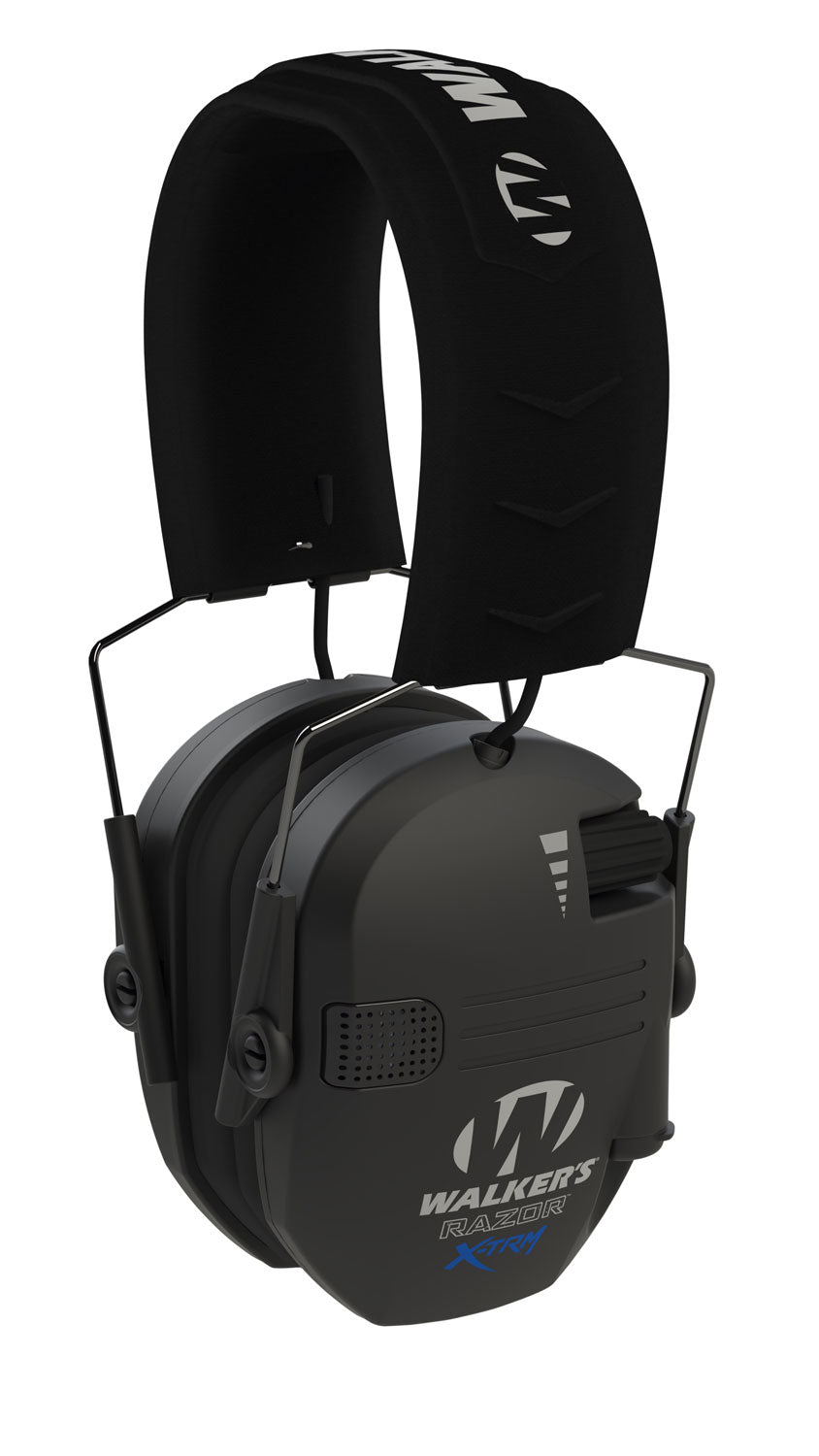 Walker's Razor X-TRM 21 dB Digital Electronic Over-the-Head Muff Black with Cooling Headband