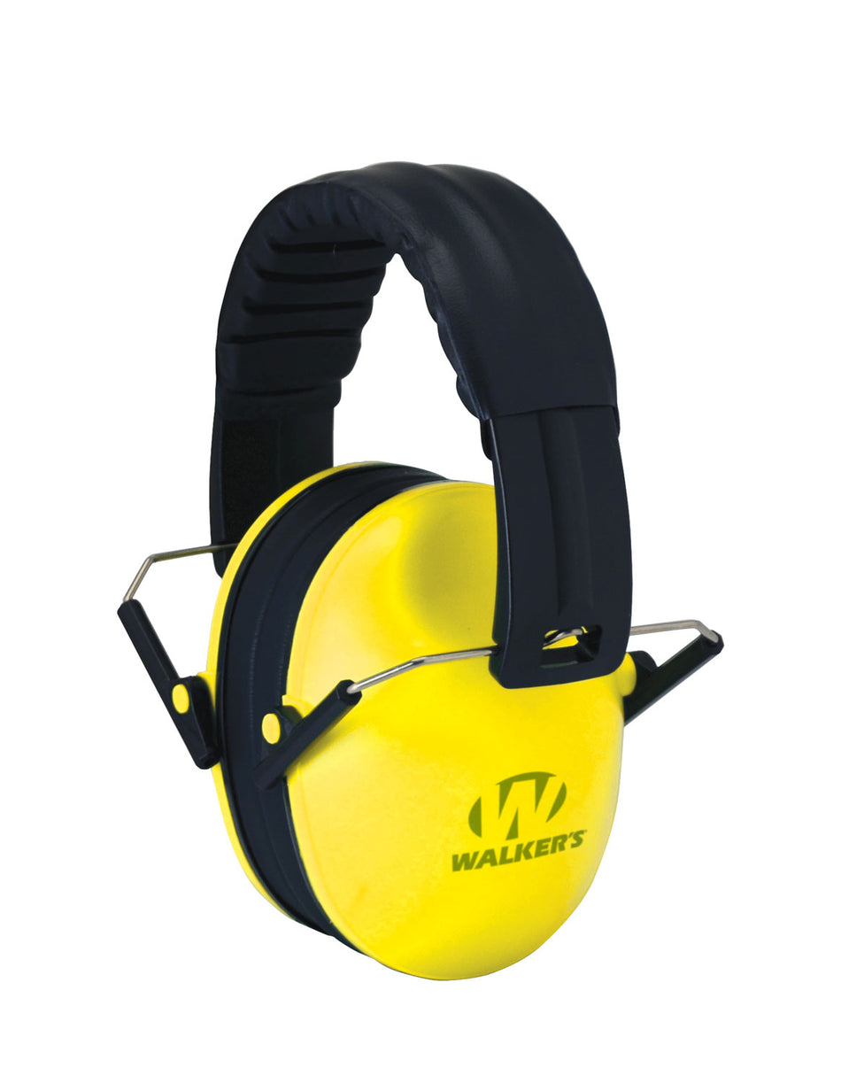 Walker's Baby & Kids 23 dB Folding Over-the-Head Hearing Protection Muff Yellow/Black Polymer