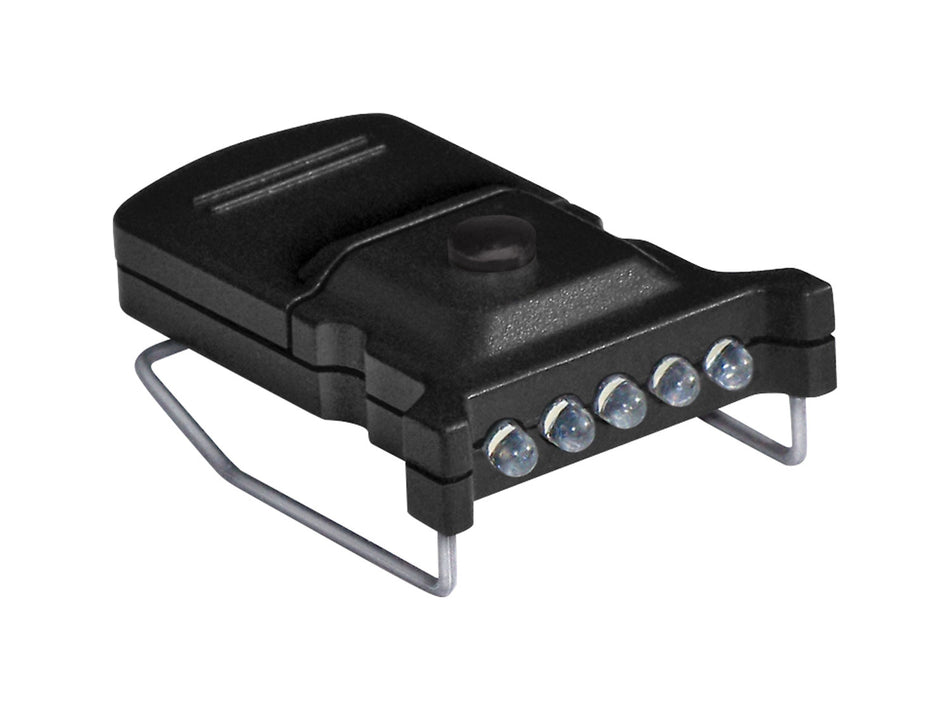 Cyclops Micro Hat Brim Clip Light 10 Lumen White LED 5 LEDs Compact Clip-On