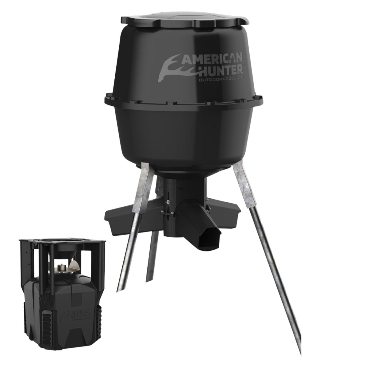 American Hunter XDE-Pro 30 Gallon Hopper Feeder AH225XDE 16 Programs 1-60 Sec Black