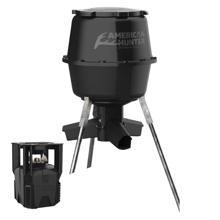 American Hunter XDE-Pro 30 Gallon Hopper Feeder AH225XDE 16 Programs 1-60 Sec Black