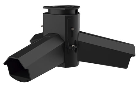 American Hunter 3-Way Gravity Tube Feeder AHGRAVKIT Hooded Overhang Twist Lock Mount Black