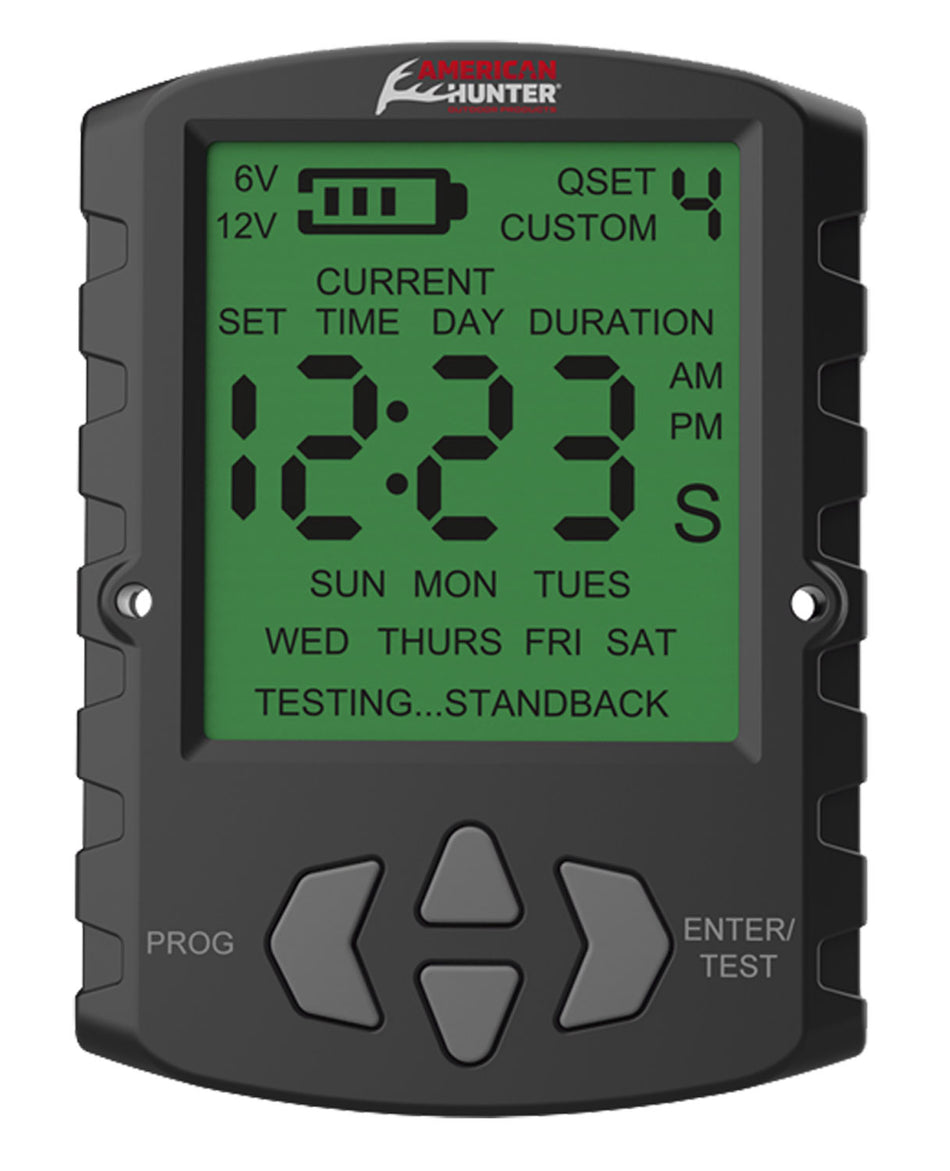 American Hunter AHUTM Universal Digital Wildlife Feeder Timer 6V or 12V 1-30 Second Rate