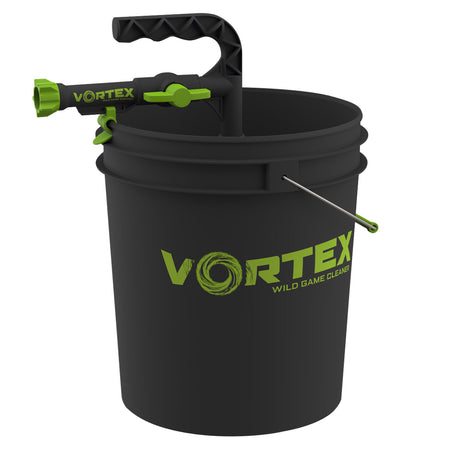 HME Wild Game Cleaner with Detachable Basket and 5 Gallon Bucket ABS Plastic