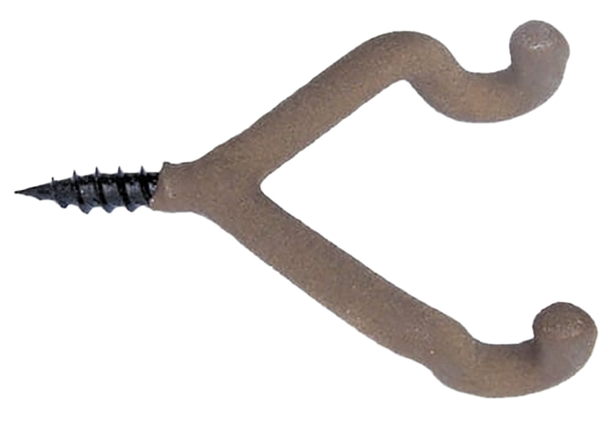 HME Dual Accessory Tree Hook Rubber Coated Noise-Free 3-Pack Hanger