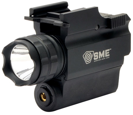 SME SMEWLLP Tactical Pistol LED Light and Laser Combination Black 250 Lumens Red Laser
