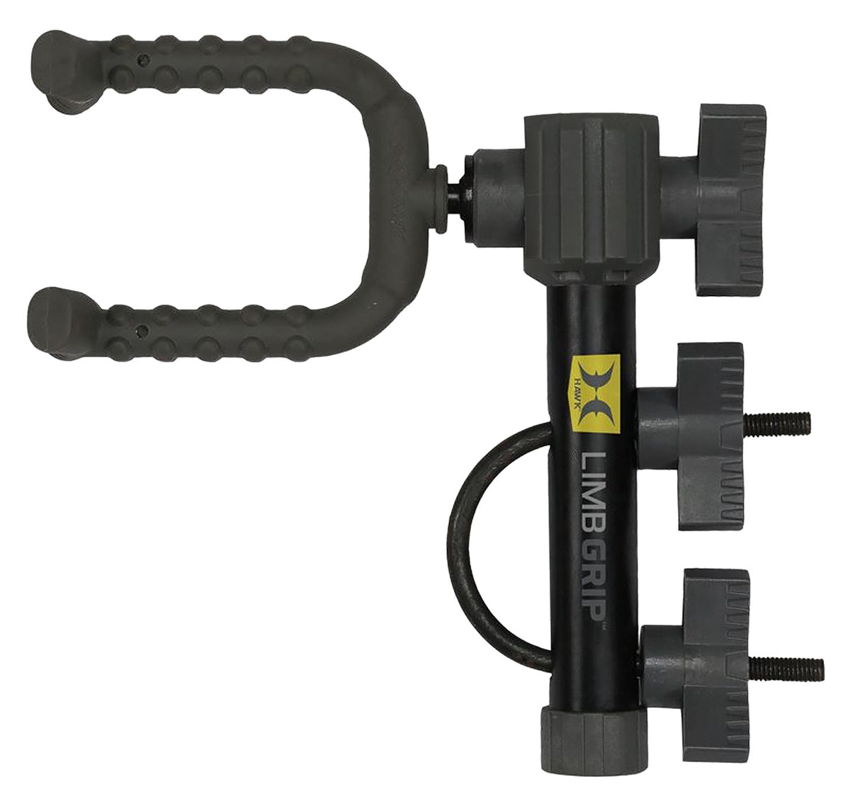 Hawk HWK3019 Limb Grip Bow Holder Secure U-Bolt Tree Stand Connection with Adjustable Limb Fork