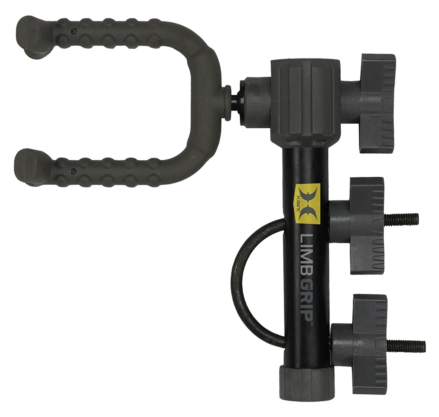 Hawk HWK3019 Limb Grip Bow Holder Secure U-Bolt Tree Stand Connection with Adjustable Limb Fork