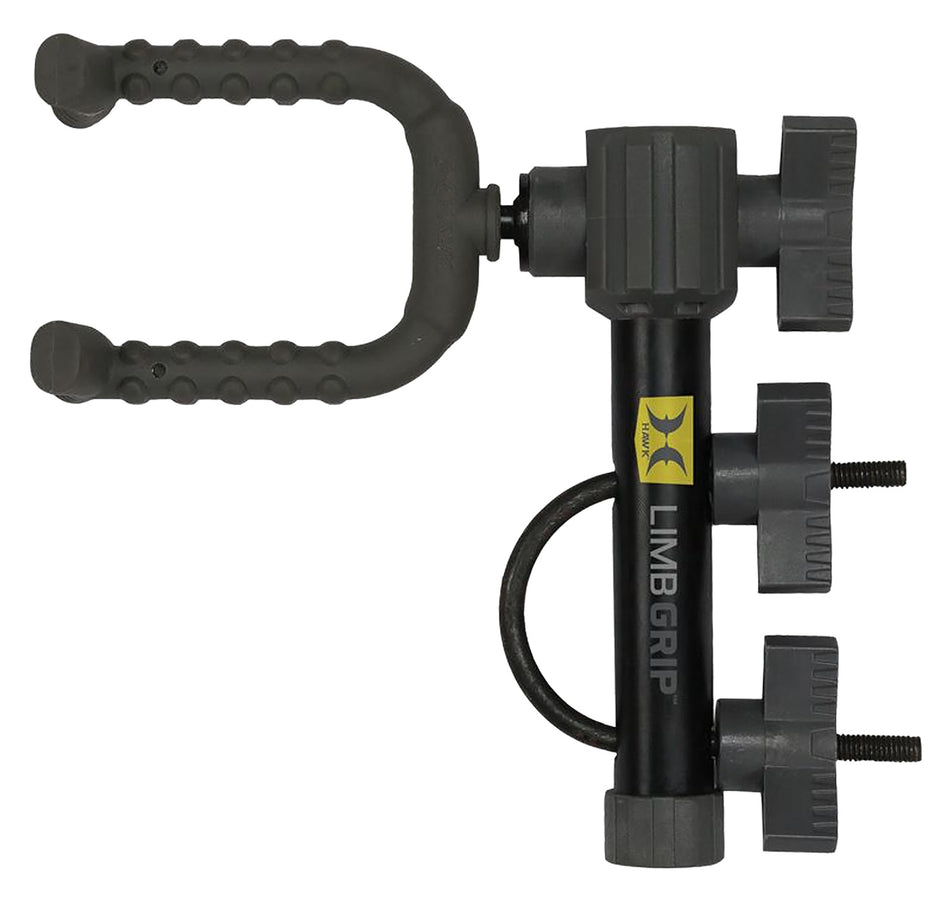 Hawk HWK3019 Limb Grip Bow Holder Secure U-Bolt Tree Stand Connection with Adjustable Limb Fork