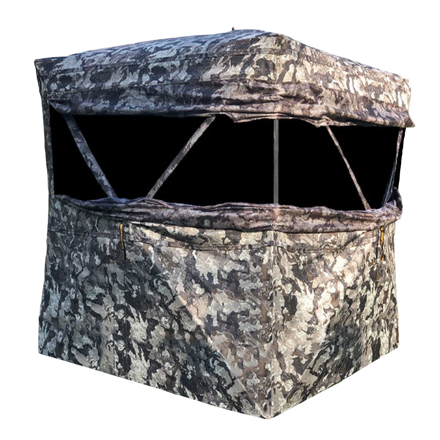 Muddy Infinity Ground Blind Two Person MUDINFBLND2 Silent Slide Windows Veil Camo