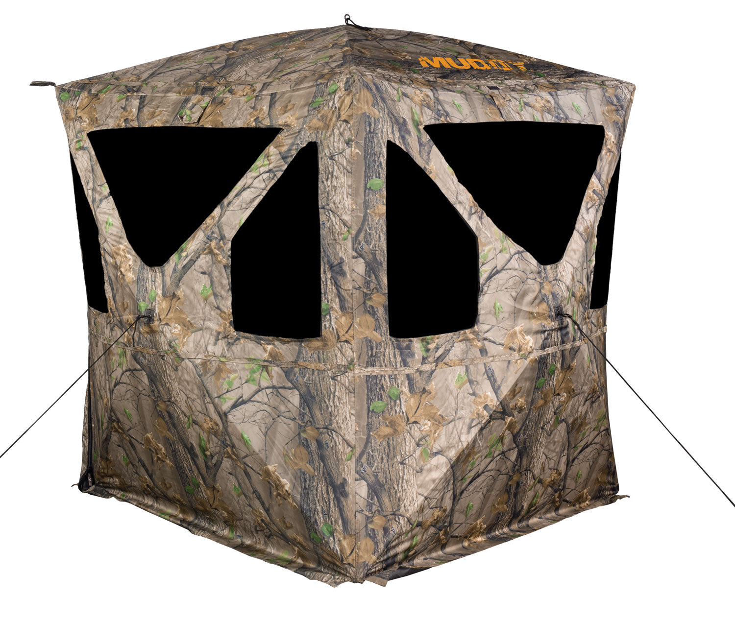 Muddy Ravage Pop-Up Ground Blind MUDMGB0500 Silent Window Adjust Camo