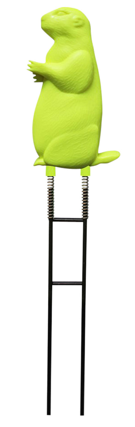 Birchwood Casey Ground Strike Prairie Chuck Shooting Target Rubber/Metal Yellow Green Prairie Dog Impact Enhancement