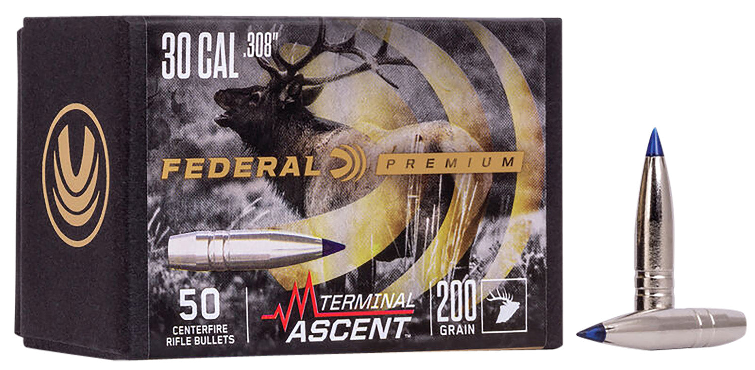 Federal PB308TA2 Premium Terminal Ascent Component 30 Cal 200gr Bullets 50/Box