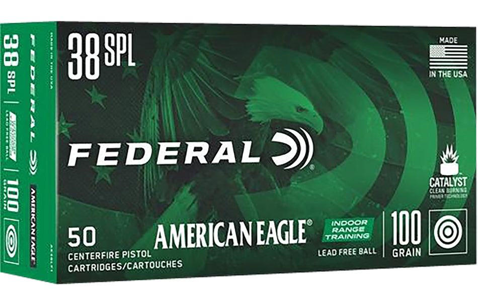 American Eagle IRT Training Lead-Free IRT 100 Grain .38 Special 1110 fps