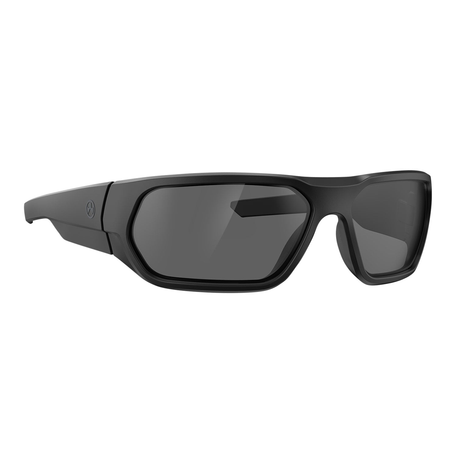 Magpul Radius Adult Shooting Eyewear Z87+ Gray Lens Wraparound Black Polycarbonate Frame