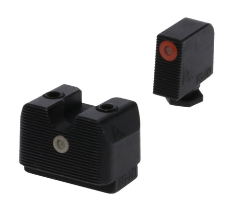 Rival Arms RA4A231G Green Tritium In-Line MOS Night Sights Orange Front & White Rear for Glock 17/19