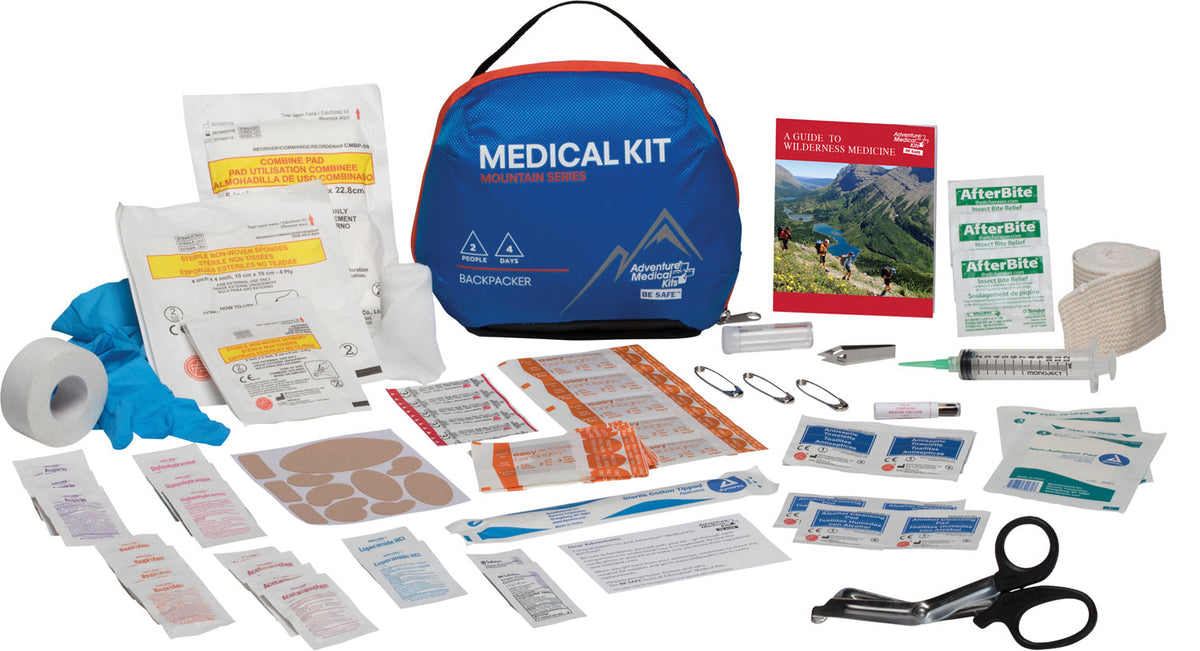 Adventure Medical Kits Mountain Backpacker Blue Water-Resistant Wilderness Medical Kit