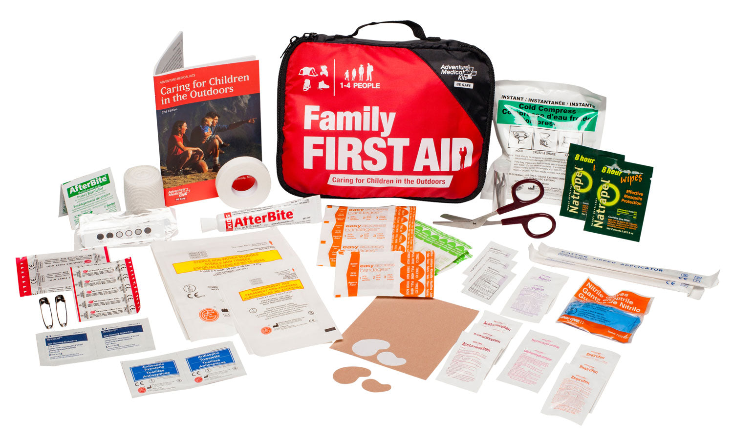 Adventure Medical Kits Adventure Family Black/Red First Aid Kit for Outdoor and Wilderness Use
