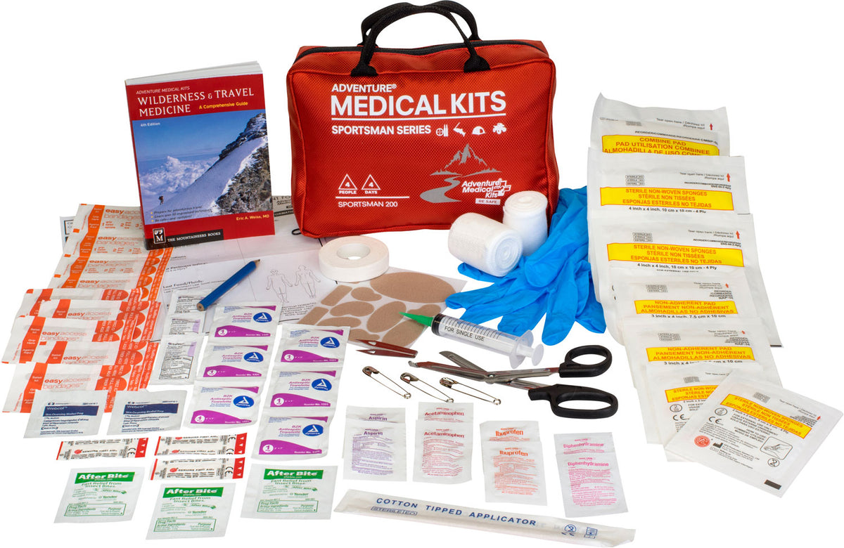 Adventure Medical Kits Sportsman 200 Red First Aid Kit for Hunting and Backcountry Use