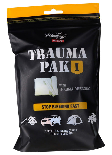 Adventure Medical Kits Trauma Pak I Hemostatic Gauze and EMT Shears Stop Bleeding Kit