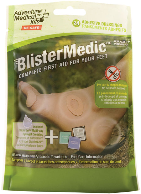 AMK Blister Medic Kit with Hydrogel Dressings and Antiseptic Towelettes - 24 Shapes