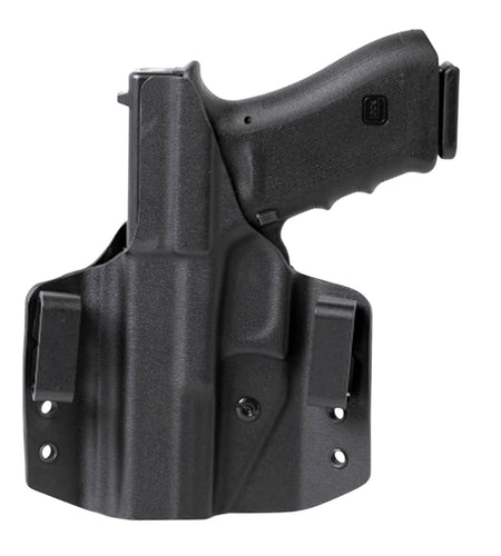 Uncle Mike's 54CCW67BGL Concealed Carry OWB Holster Black Boltaron Belt Slide Glock 42 LH