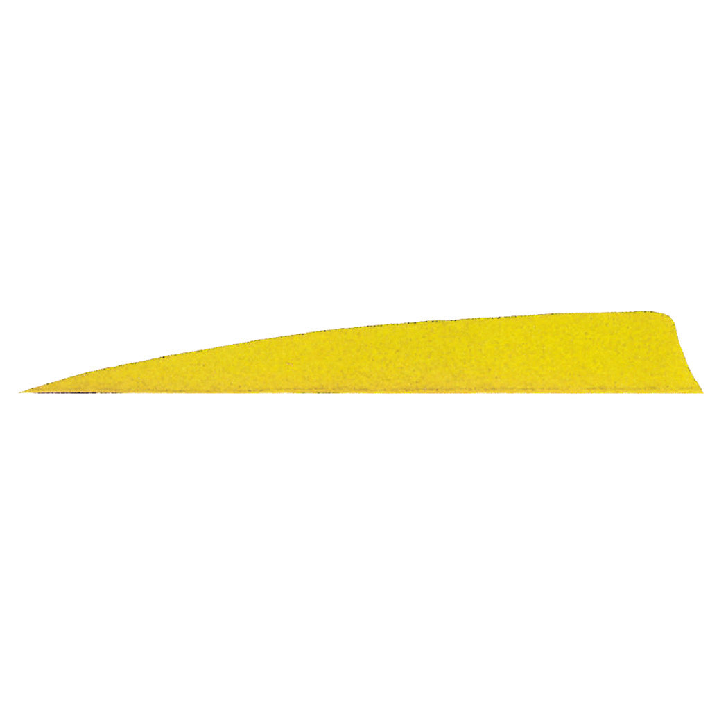 Gateway Shield Cut Neon Yellow Arrow Feathers 5 Inch Right Wing 50-Pack