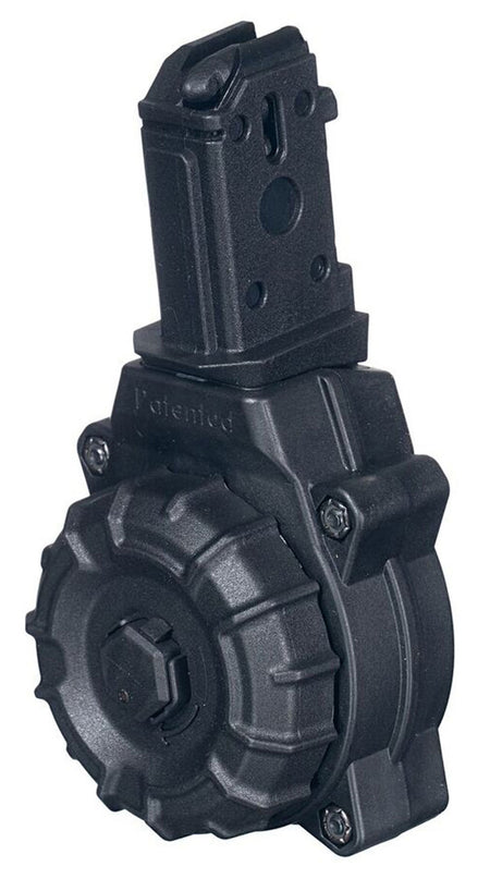 ProMag DRMA29 Drum Replacement 30rd 9mm Luger Compatible with CZ Scorpion Black Zytel Polymer