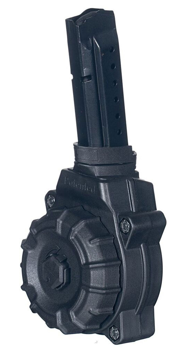ProMag DRMA27 Drum Replacement 30rd 9mm Luger for Glock 17/19 Black Polymer