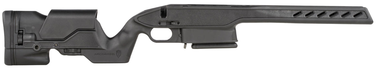Archangel Aluminum Pillar Bedded Adjustable Stock Savage 110/111 LH Long Action Black