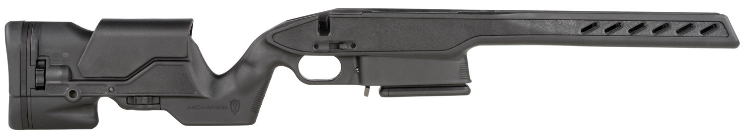 Archangel Aluminum Pillar Bedded Adjustable Stock Savage 110/111 LH Long Action Black