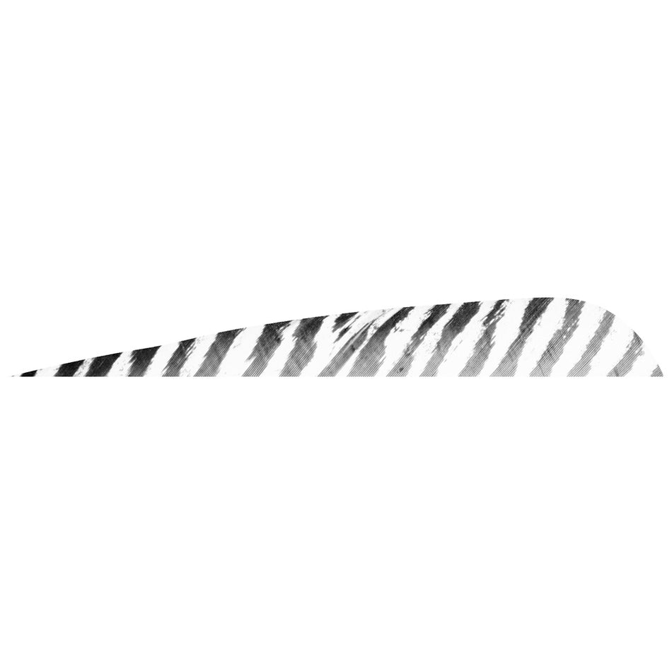Gateway Parabolic Barred White Arrow Feathers 5 Inch Right Wing 50-Pack