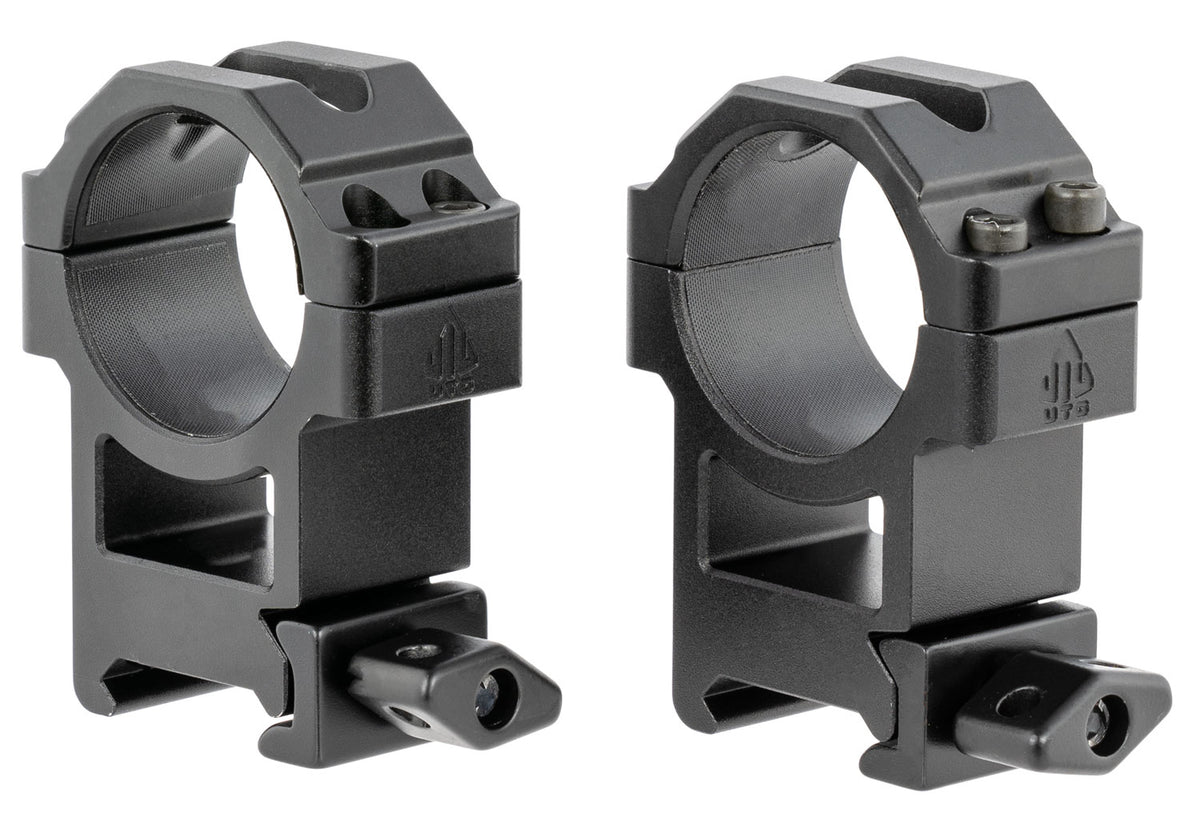 UTG RG2W3224 Max Strength 30mm High Scope Rings Black Anodized Tiger Ring