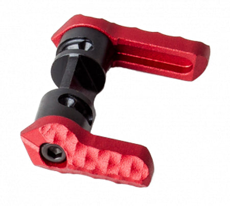 Seekins Precision Red Anodized Aluminum Ambidextrous 60/90 Degree Safety Selector for AR-Platform