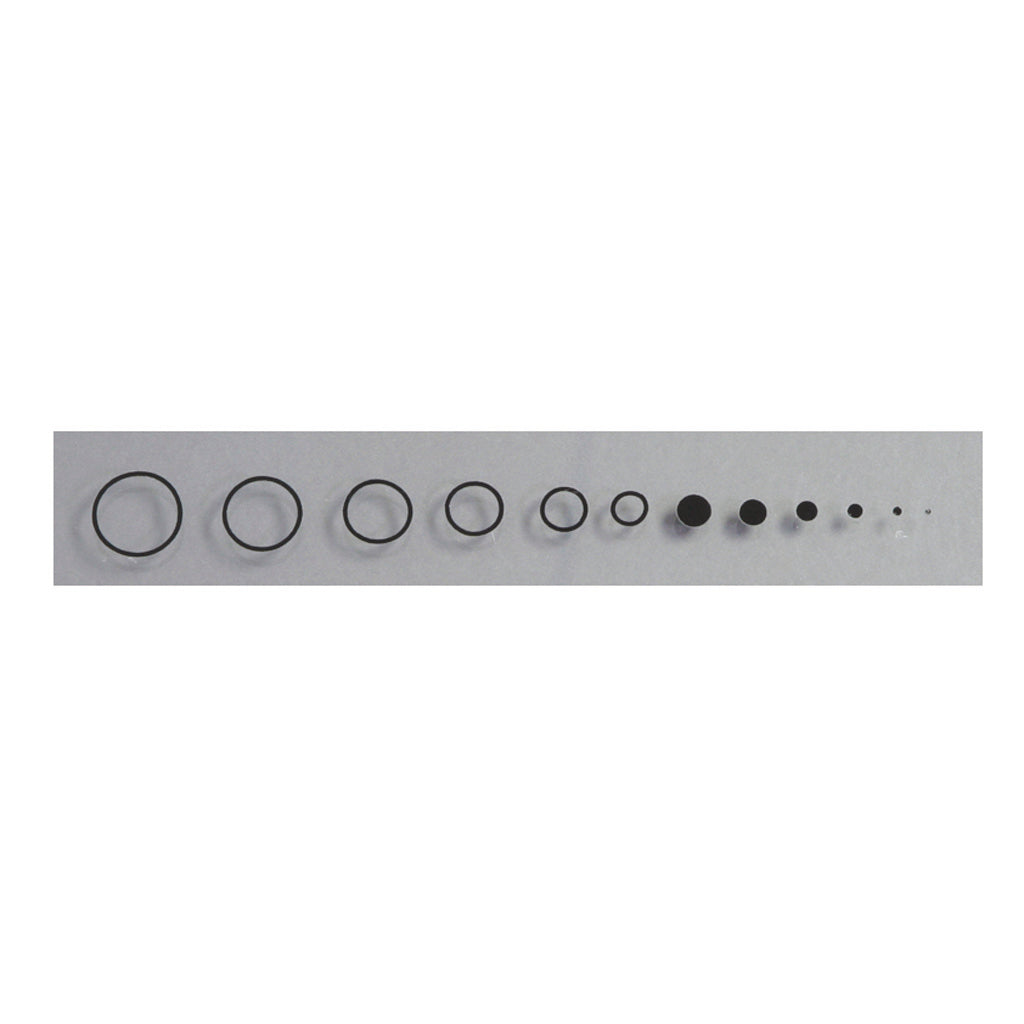 Specialty Archery Black Circles and Dots Aiming Decals for Scope Lenses, With Installation Template
