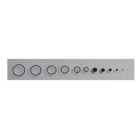 Specialty Archery Black Circles and Dots Aiming Decals for Scope Lenses, With Installation Template