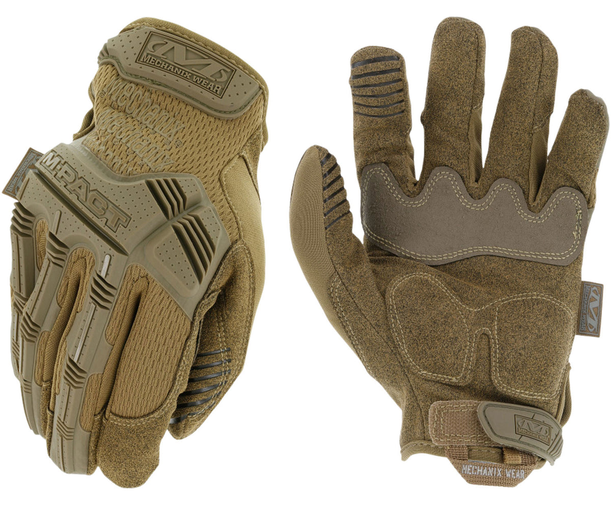 Mechanix Wear M-Pact Coyote Synthetic Leather Large Touchscreen Tactical Gloves TPR